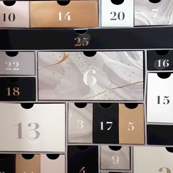 calendrier de l'avent glossybox 2023 ouvert