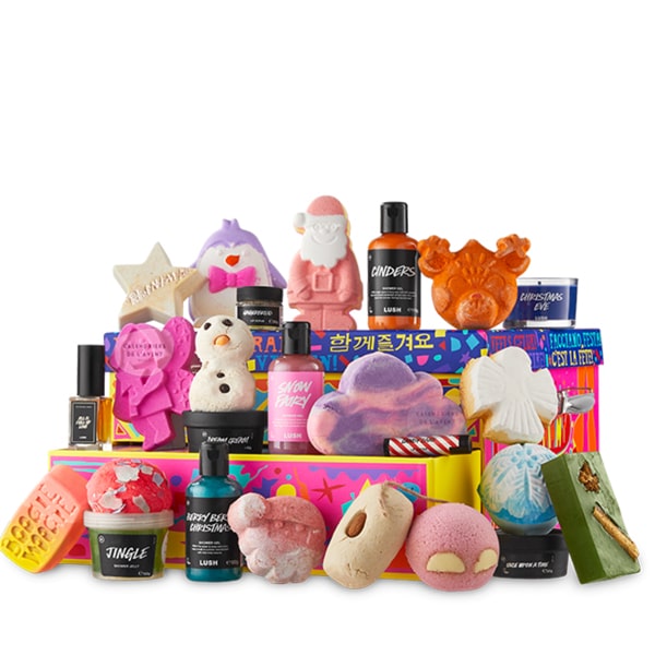 calendrier de l'avent lush 2023 contenu