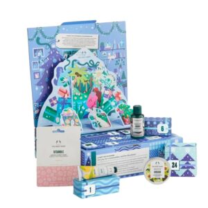 calendrier de l'avent the body shop 2023 coffret ouvert