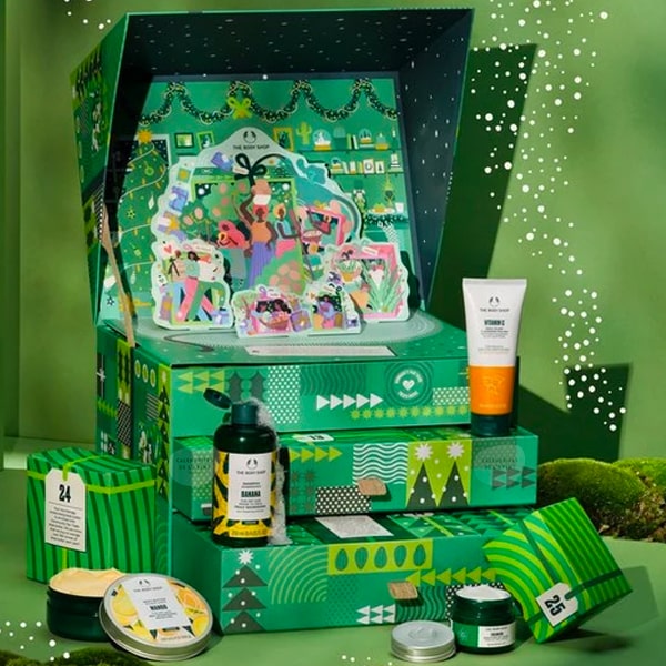 calendrier de l'avent ultime the body shop 2023 spoiler contenu