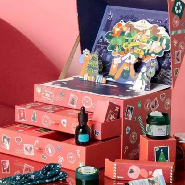 the body shop calendrier de lavent 2022 boite a merveilles