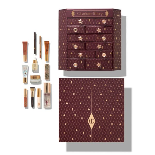 calendrier de lavent charlotte tilbury 2023 coffret ouvert