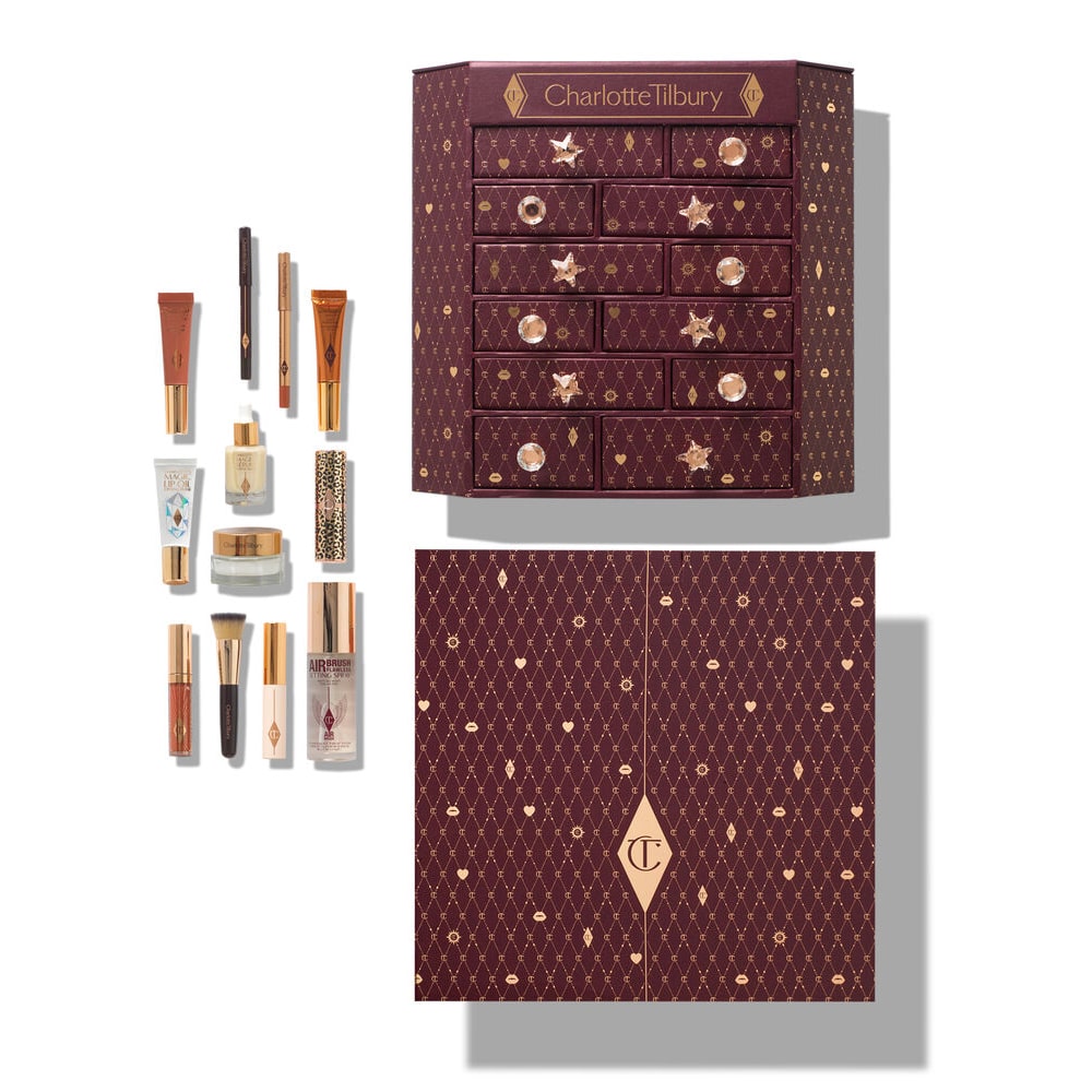 calendrier de lavent charlotte tilbury 2023 coffret ouvert