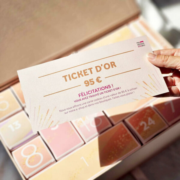 calendrier de lavent mademoiselle bio ticket or surprise