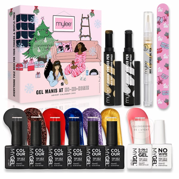 calendrier de lavent vernis ongles 2022 mylee mygel contenu