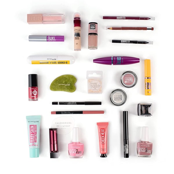 calendrier avent maybelline contenu