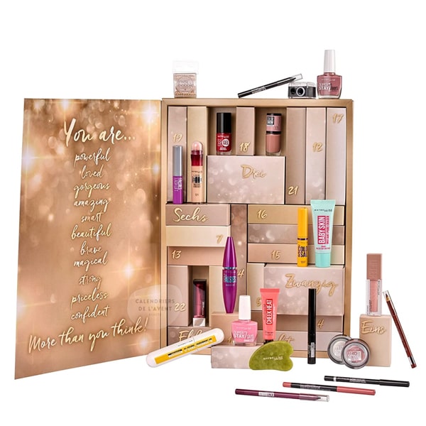 calendrier de lavent maquillage maybelline 2022