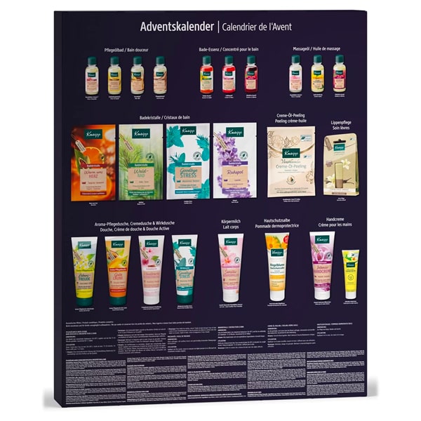 calendrier de lavent kneipp 2021 contenu