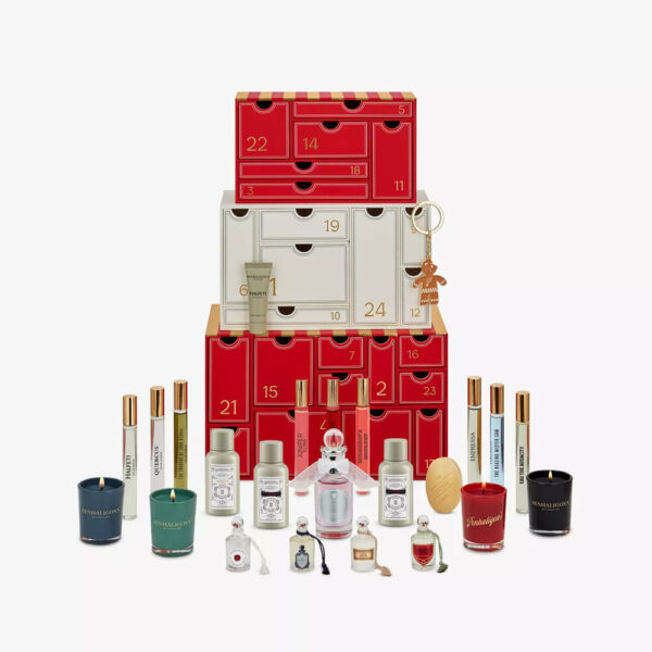 calendrier de l'avent penhaligons 2024 ouvert avec produits