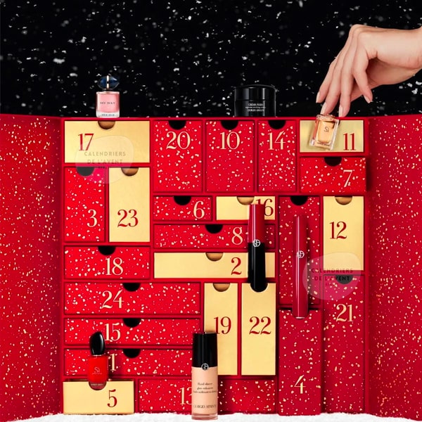 calendrier de lavent armani 2022 contenu parfum maquillage