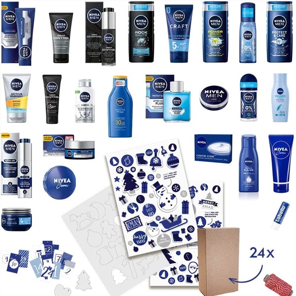 Soin du visage Calendrier de l'Avent Nivea Men de Nivea ❤️ Acheter en ligne