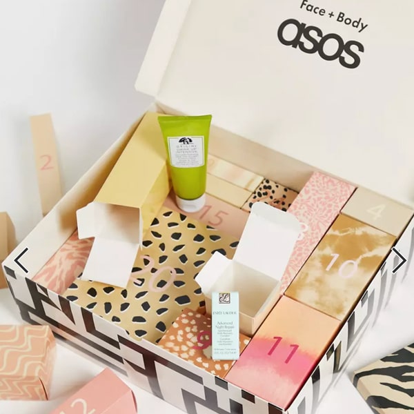 calendrier de lavent asos visage corps 2021 contenu