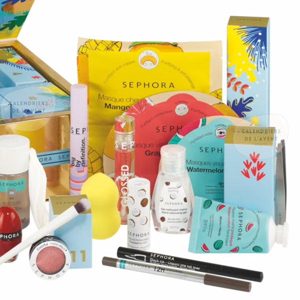 calendrier de lavent sephora collection premium 2022 contenu spoiler code promo